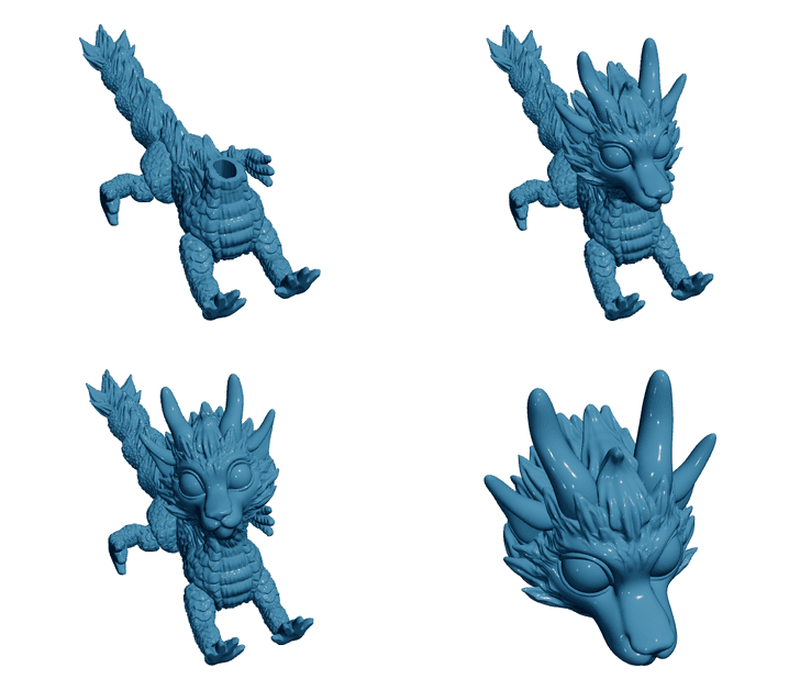 Baby Furry Dragon — Articulated Flexi