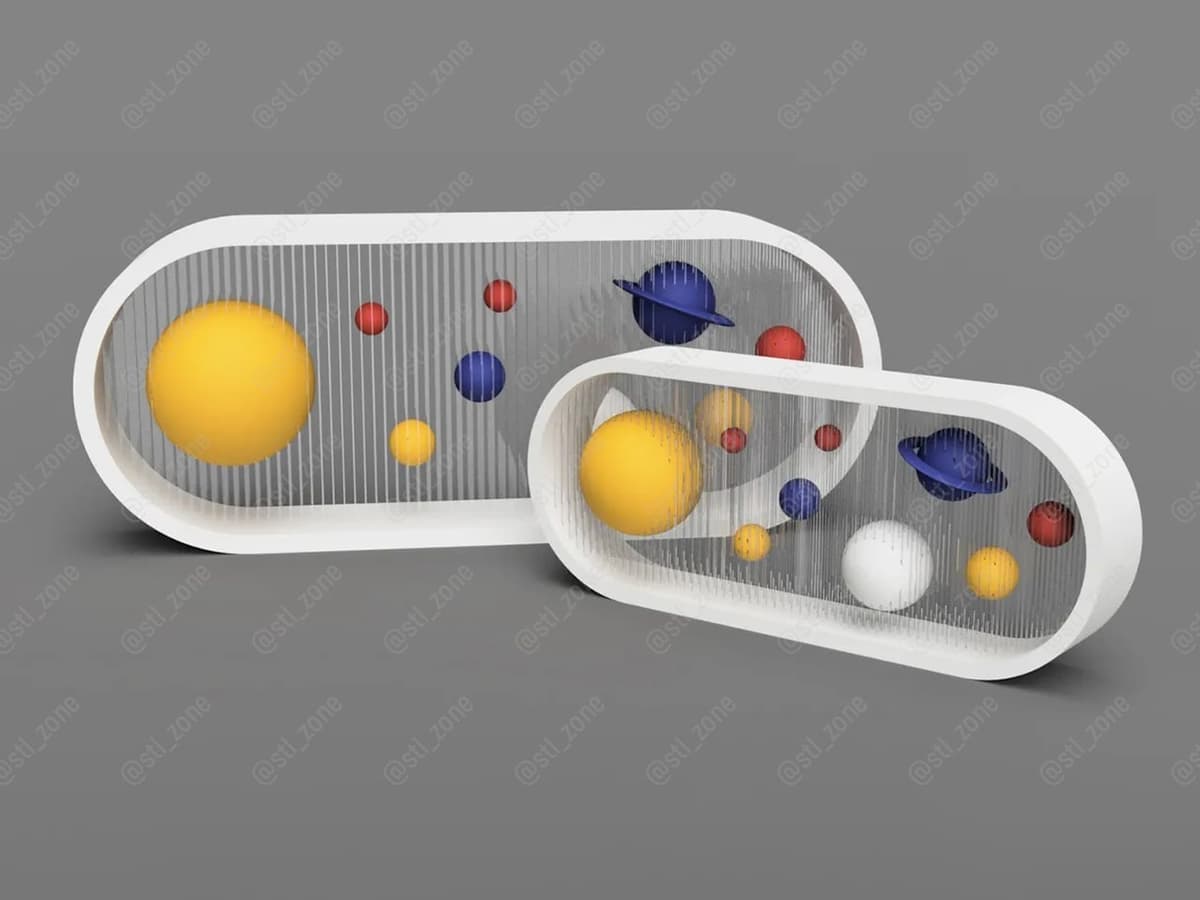 Suspended Bento Solar System Model Files @Stl Zone
